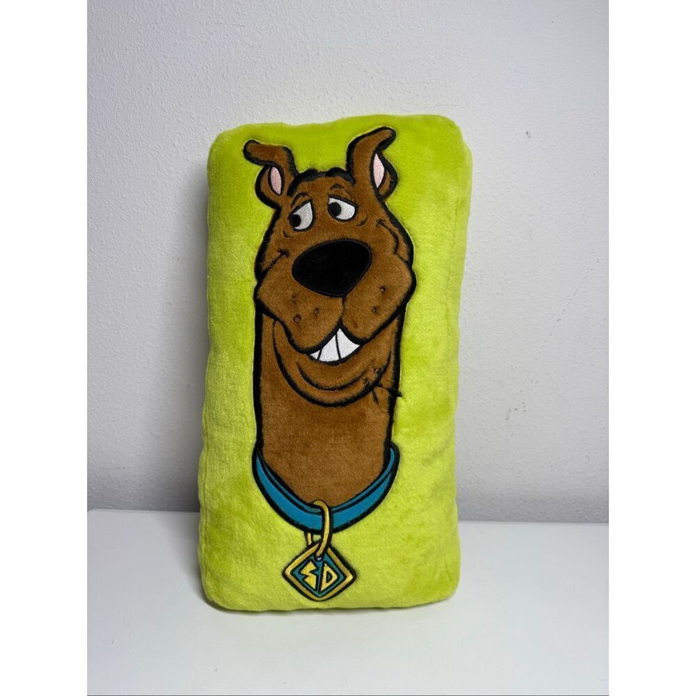 Rare Vintage Neon Green Scooby Doo Plush Pillow Throw Pillow Y2K Room Decor